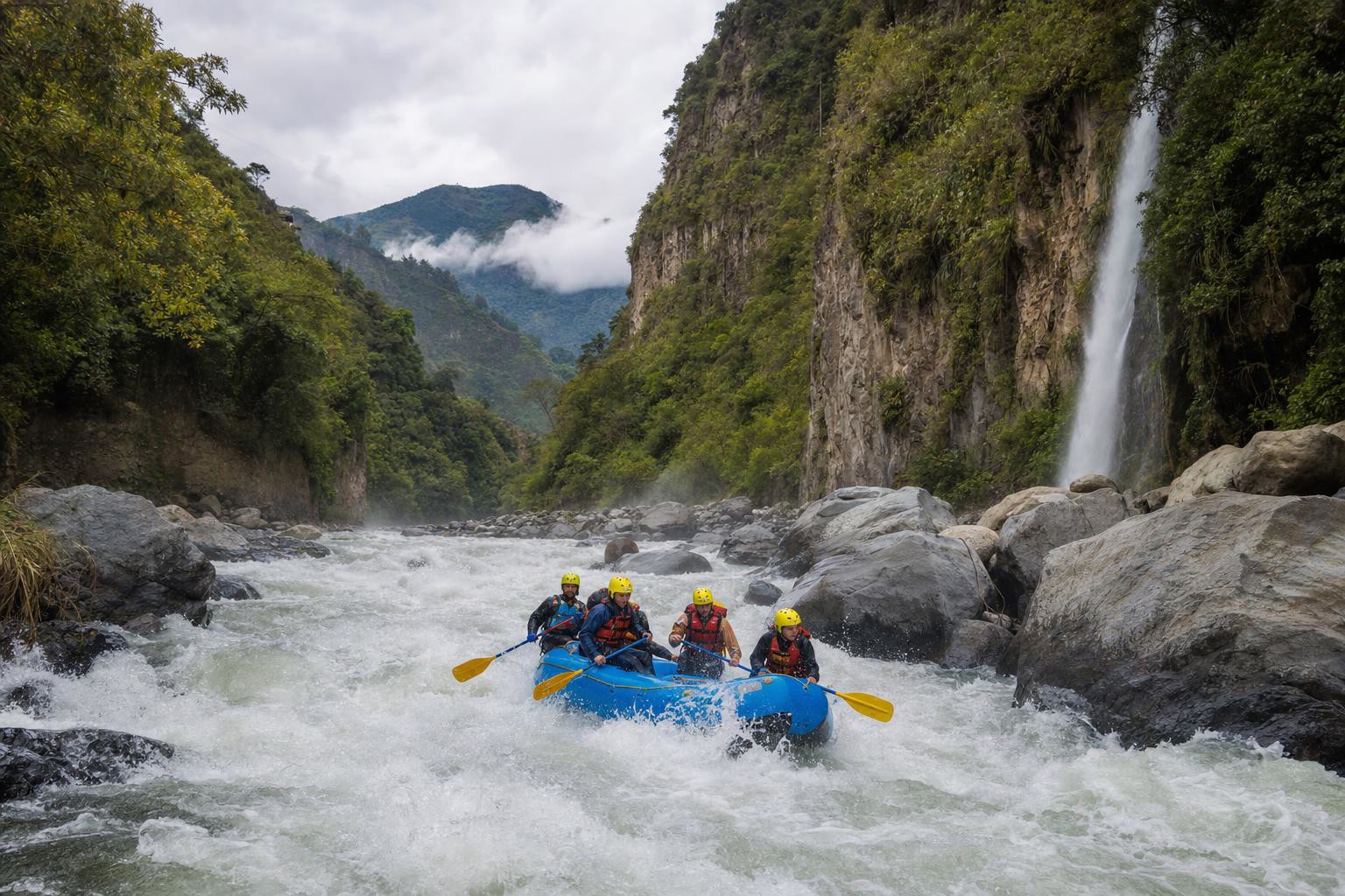 Rafting in Baños de Agua Santa