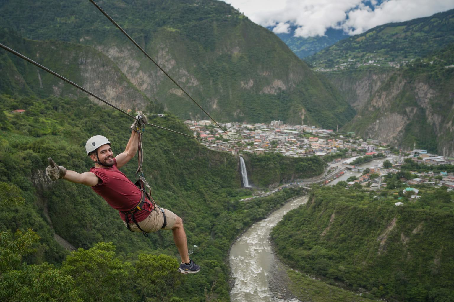 Zipline in Baños de Agua Santa